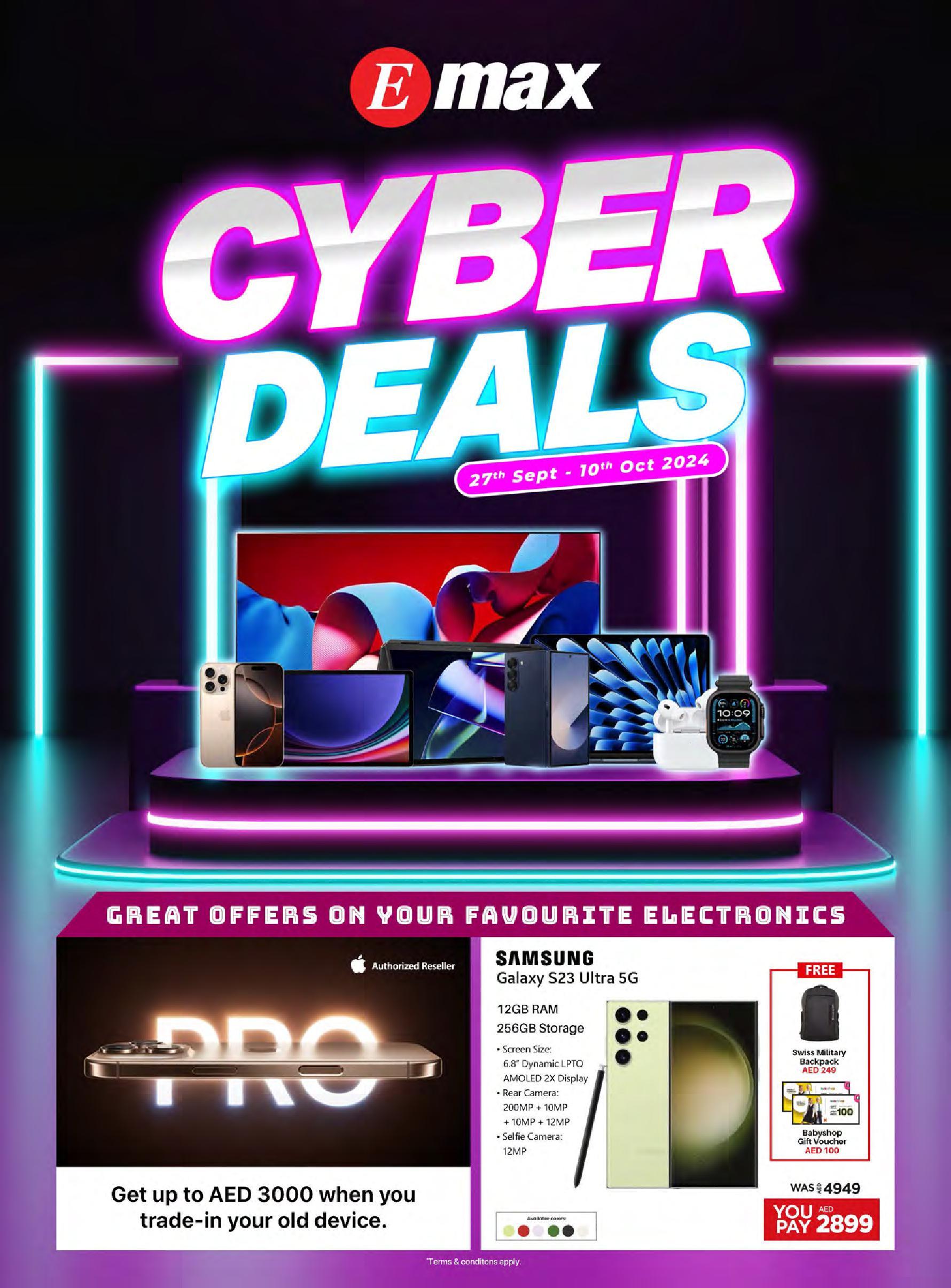 Emax - Cyber deals till 10th Oct 2024