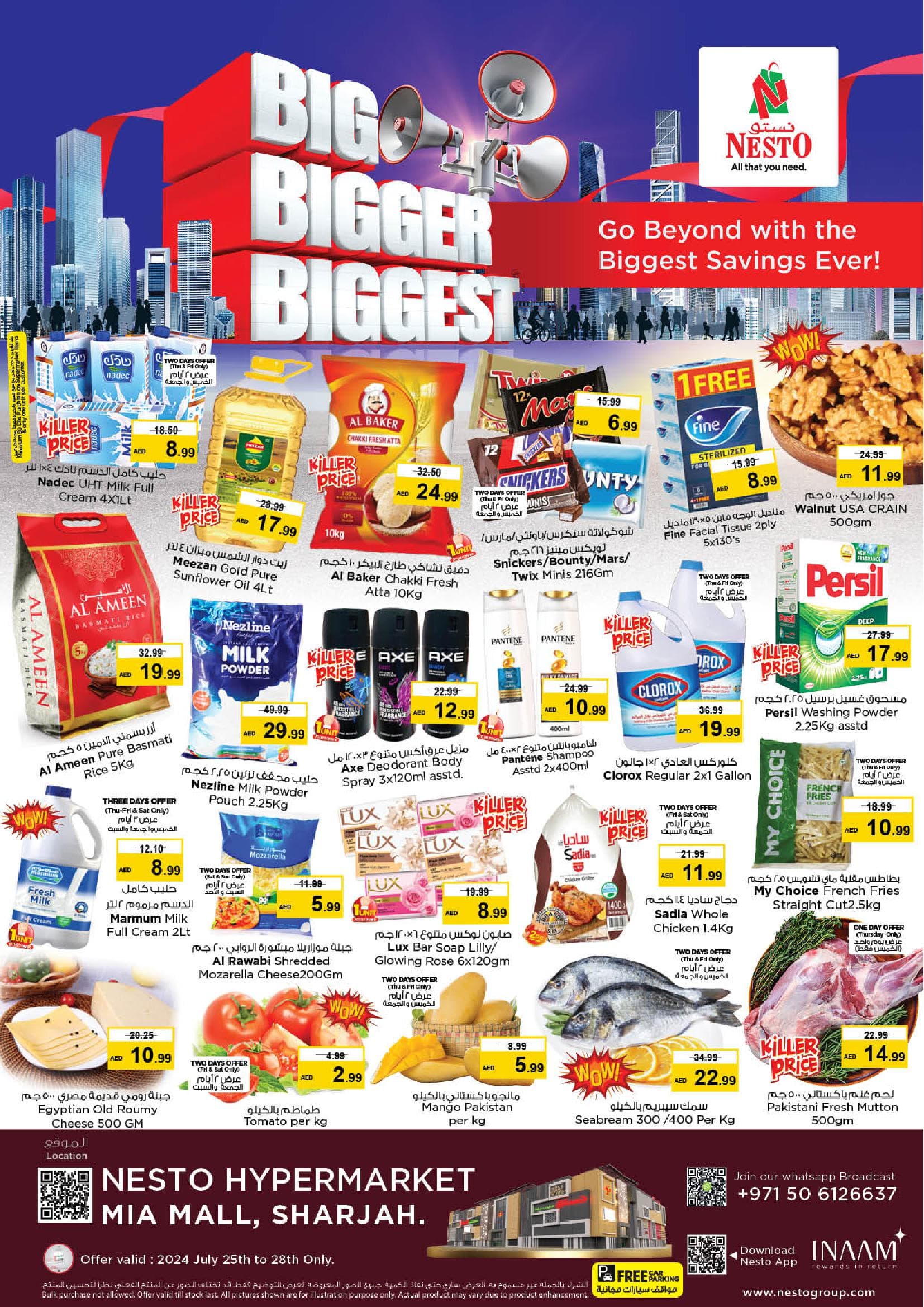 Nesto - Big Bigger Biggest 25th till 28th July