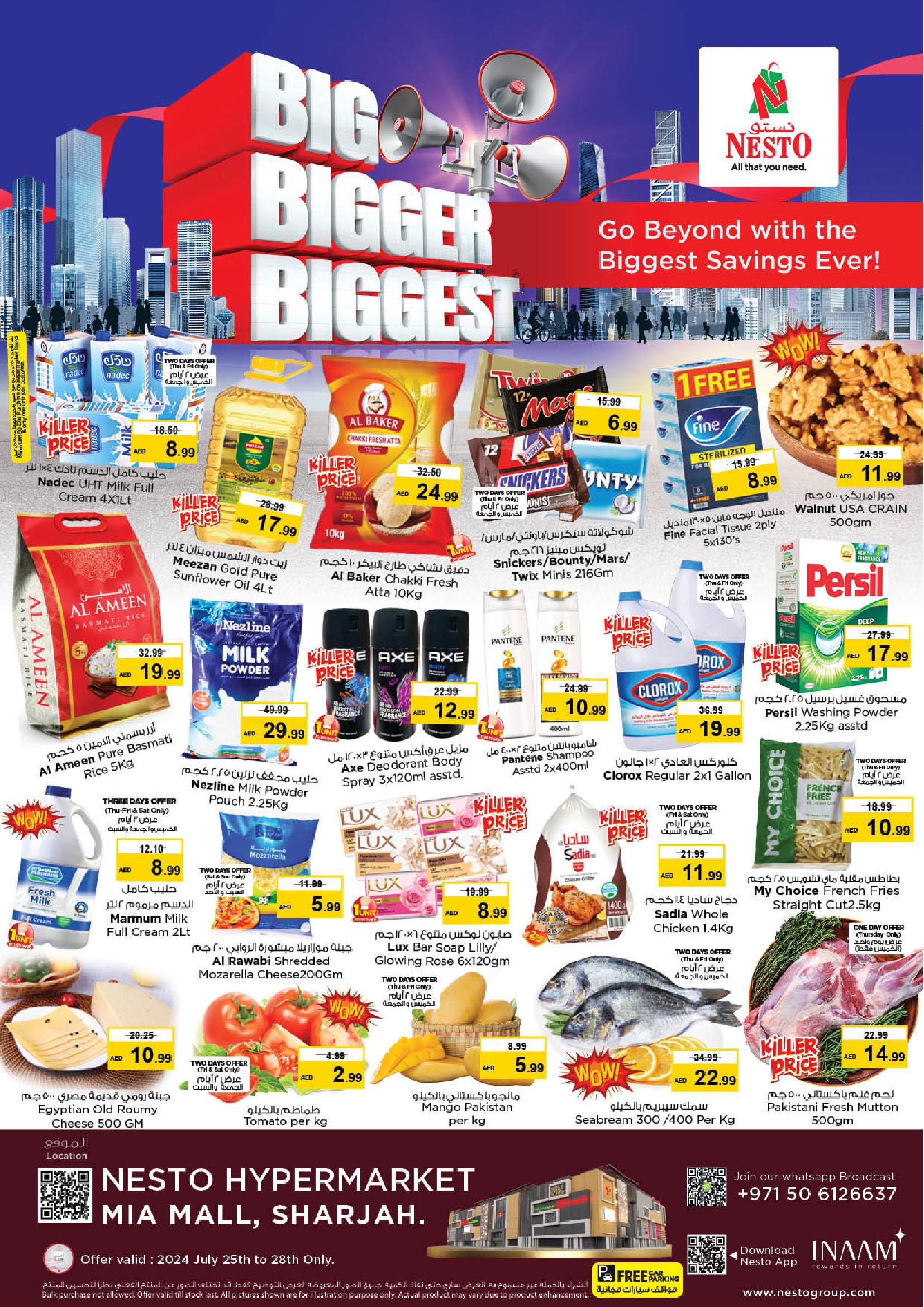 Nesto - Big Bigger Biggest 25th till 28th July