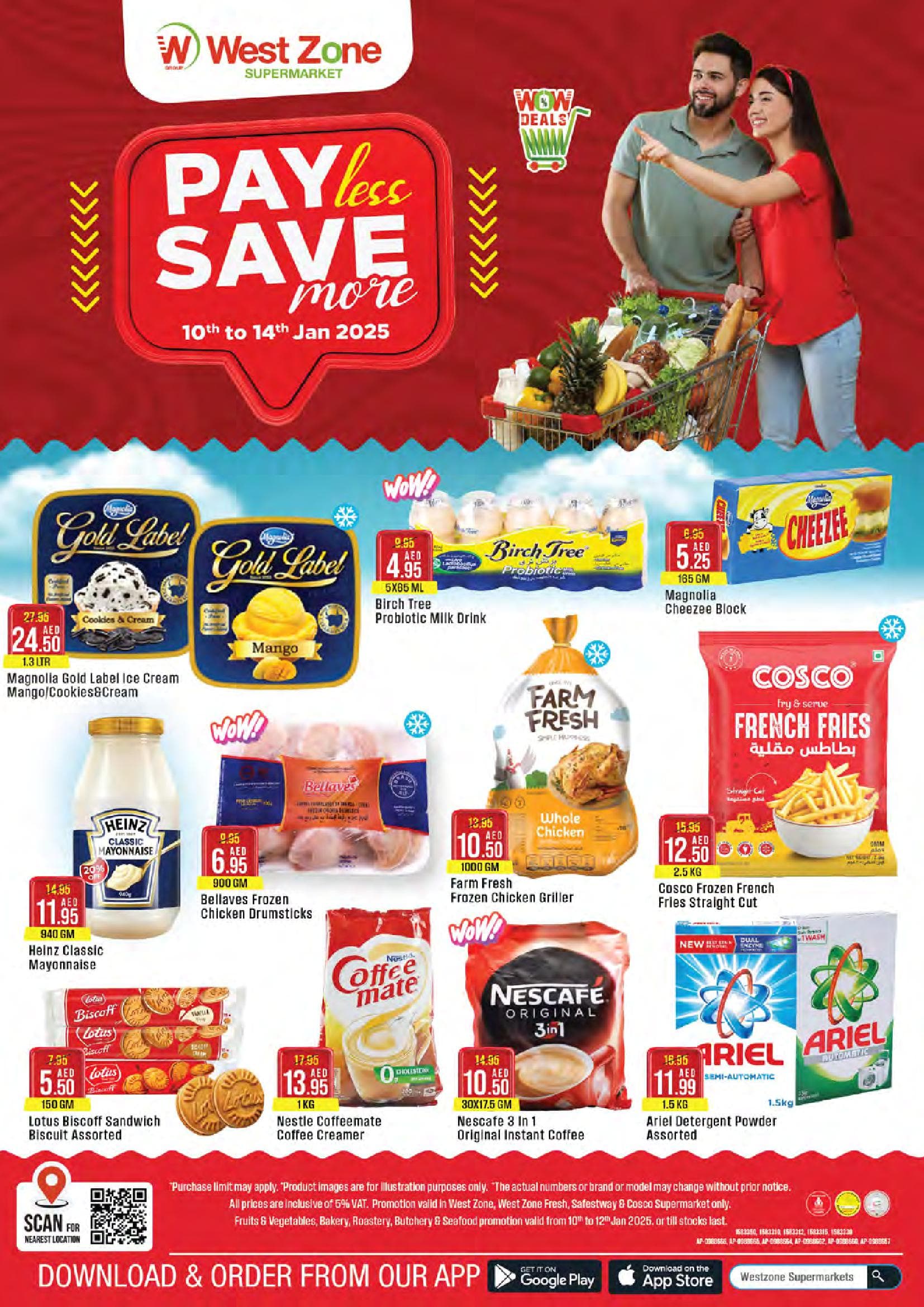 West Zone Supermarket - Pay Less Save More Deals valid till 14 January 2025
