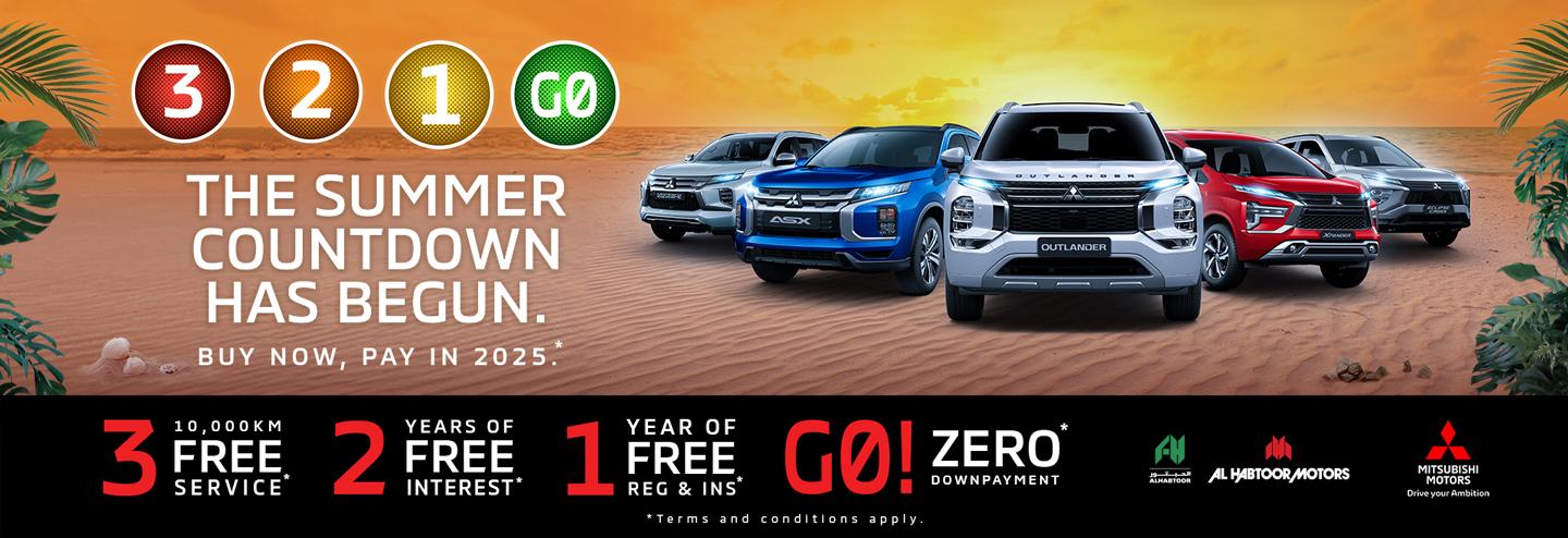 Mitsubishi - This summer offer - Buy now, Pay in 2025